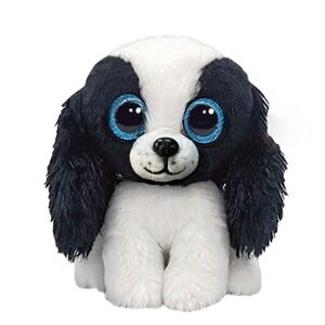 TY Beanie Boos VelveTy The Dog Plush Stuffed‎ Animal Toy Blue Eyes